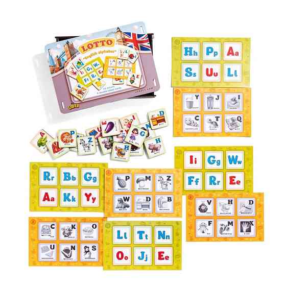 Дитяча гра Лото "Англійський алфавіт" (ПСД255) PSD255 ENG Вінниця