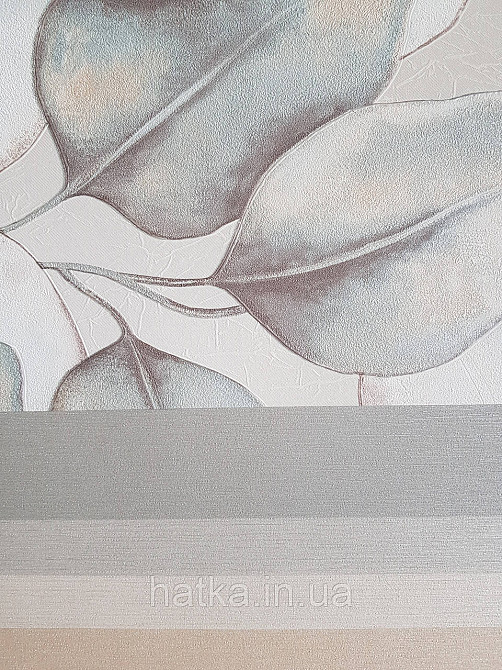 Обои виниловые на флизелиновой основе Rasch Incanto 1.06х10 листья крупные бирюзовые белые золотистые Киев - изображение 5