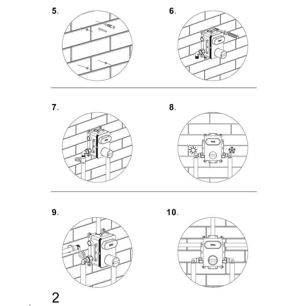 Душова система вбудована TOPAZ LOFT TLF 32117-L06-C-Termostat Тернополь - изображение 6