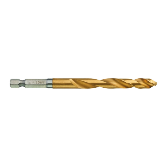 Сверло по металлу RedHEX SHOCKWAVE HSS-TiN MILWAUKEE, диаметр 8,0х111х70мм (48894719) Киев