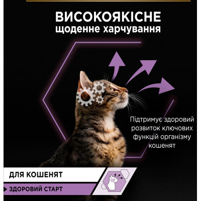 Вологий корм для кішок Purina Pro Plan Kitten Healthy Start Для кошенят З індичкою 10 х 85 г (7613034767646) Вінниця - фото 10