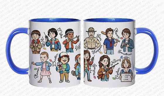 ☕ Чашка з головними героями серіалу «Дивні дива» (Stranger Things) Одеса