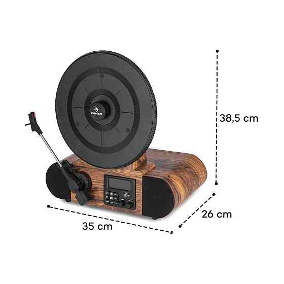 Виниловый ретро проигрыватель Auna Verticalo SE DAB Bluetooth USB из Германии Днепр
