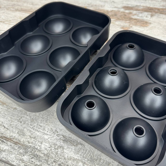 Форма силиконовая для льда Ice Ball 6 шариков 4.5см, двойная форма для виски и коктейлей, с лейкой Киев