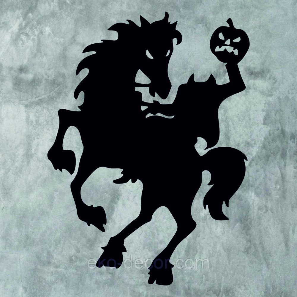 Декоративне настінне Панно «Всадник без голови», Декор на стіну 70*51 см, Чорний Київ - фото 7