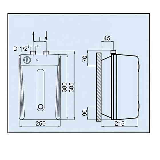 Водонагрівач LEOV LUN Small 5 l підвод води зверху (5L UN) (19695) (000019695) Київ