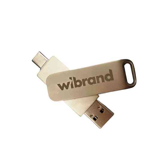 Портативний SSD Wibrand Wolf 512GB USB 3.2 Gen.2 Type-C/Type-A Read/Write 1000MB/s Silver Одеса