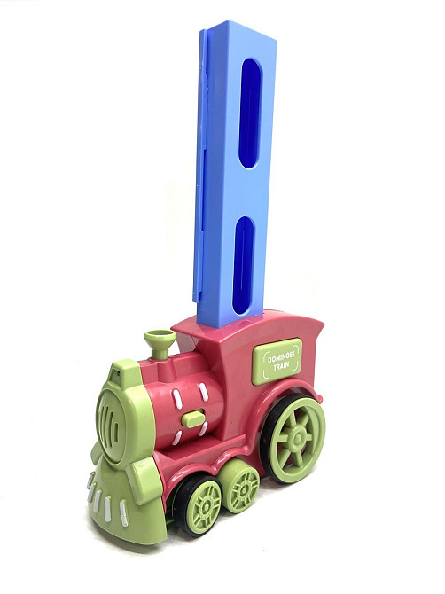 Потяг доміно TK Group викладає доміно підсвічування звуки Червоний з синім (24043) Чернигов - изображение 2