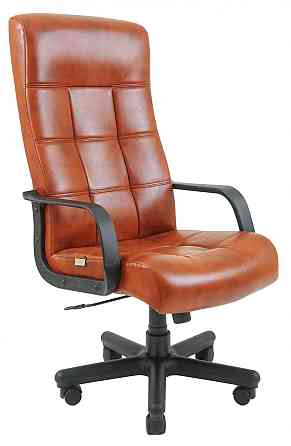Офисное Кресло Руководителя Richman Virginia Madras Cognac Пластик М2 AnyFix Коричневый Днепр