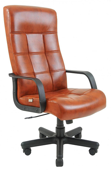 Офісне Крісло Керівника Richman Virginia Madras Cognac Пластік М2 AnyFix Коричневий Дніпро - фото 1