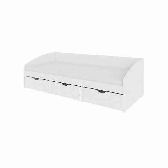 Ліжко односпальне з ящиками Еверест Комфорт 3 193х84х59 см Німфея Альба (DTM-5726) Дніпро