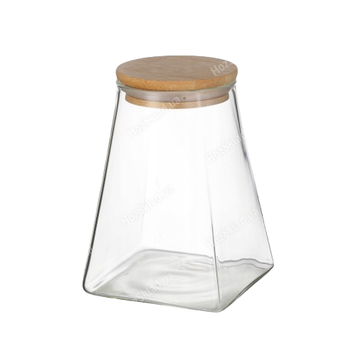 Ємність 900мл 10*10*13,6см з кришкою скло KAMILLE 9037 Житомир