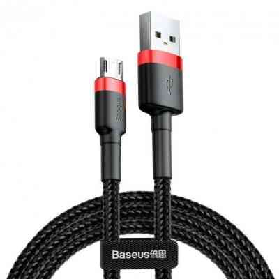 Дата кабель USB 2.0 AM to Micro 5P 1.0m Black-Red Baseus (514488) Вінниця