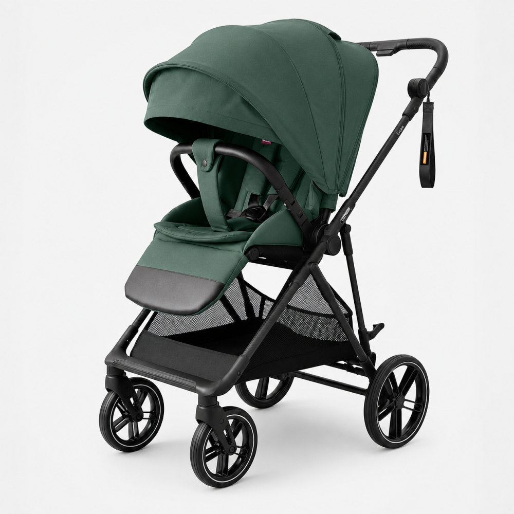 Прогулочная коляска CARRELLO Extra CRL-6532 Malachite Green легкая, компактная, с большим капюшоном Киев - изображение 1