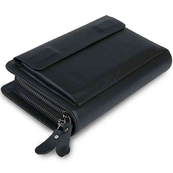 Клатч чоловіча з натуральної шкіри Vintage 14833 Чорний Київ