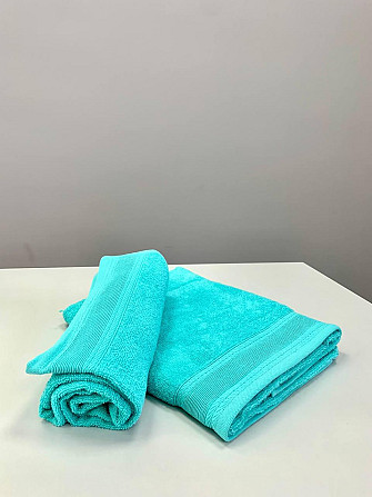 Комплект рушників Ideal Textile з бордюром 2 шт (50х80 см 70х130 см) в різних кольорах (56860748) Чернівці - фото 4
