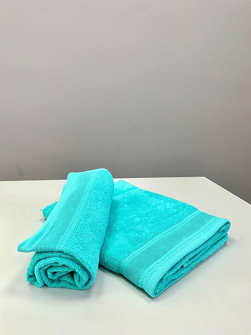 Комплект полотенец с бордюром Ideal Textile 2 шт (50х80 см 70х130 см) в разных цветах (56860748) Черновцы - изображение 4