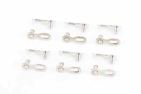 Замок ланцюга MTB 8зв. на блістері (6шт к-кт), сріблясто-сірий Київ