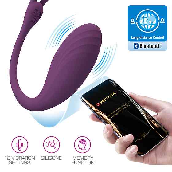 Вібратор - Pretty Love Catalina Stimulator Dark Purple (App) Sex Aura Київ