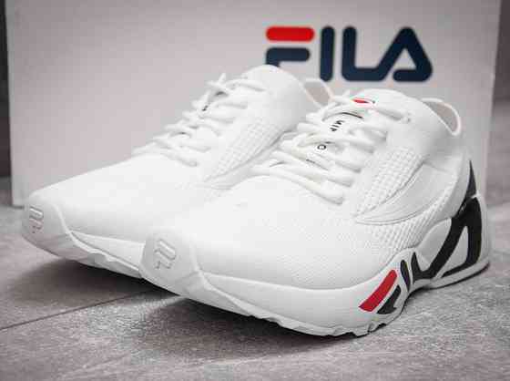 Кроссовки FILA Белые Мужские Фила Тканевые Летние для Бега Сеточка (размеры: 41,42,43,44) Днепр