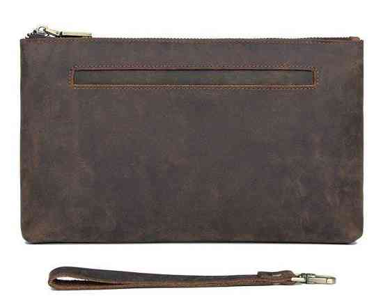 Красива барсетка чоловіча в шкірі Crazy horse Vintage 14954 Коричнева Київ