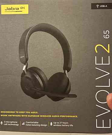 Гарнітура навушники JABRA Evolve2 65 MS USB-A Stereo Black. Київ