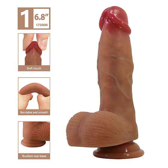 Фалоімітатор PRETTY LOVE Dwell 7.6 Super Soft Liquid Silicone Dildo Sex Aura Київ