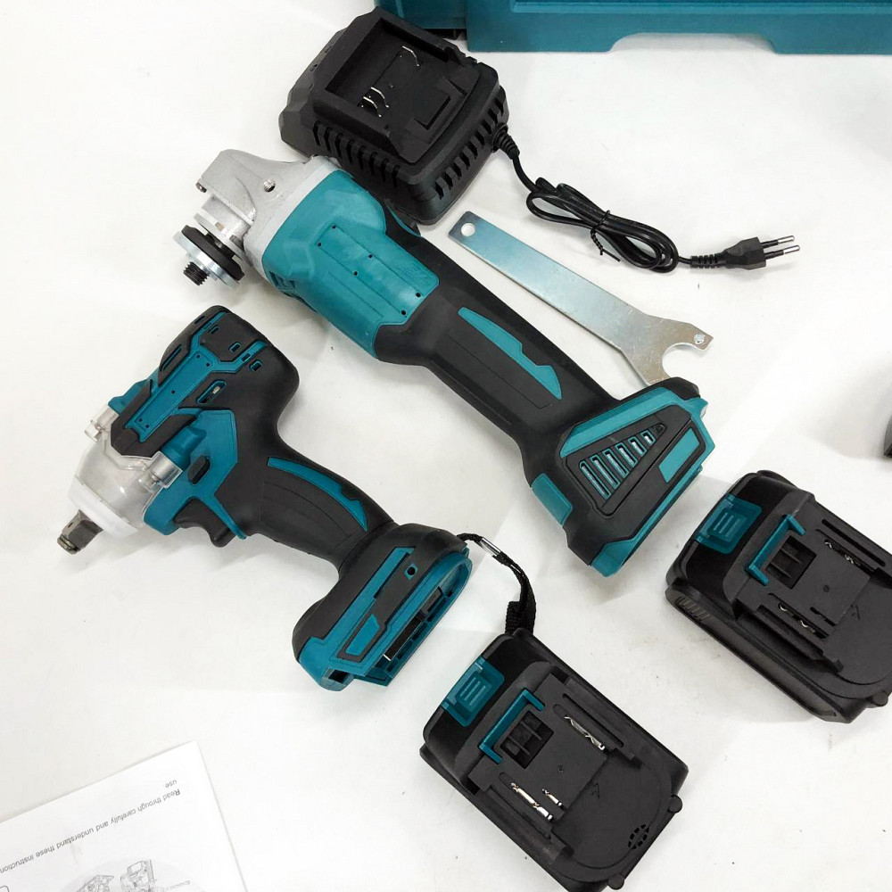 Набір 2 в 1 шуруповерт + гайковерт в валізі 2 акумулятори WA-10 Львів - фото 8