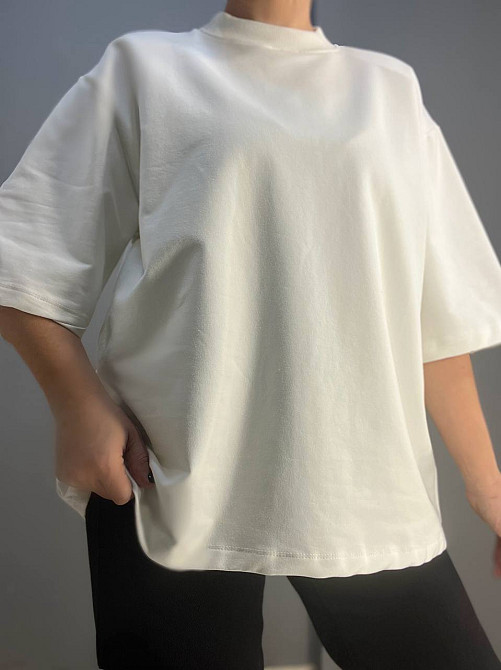 Футболка женская KEYYMOD 23688 оверсайз свободный крой с подплечниками one size, белый, one size Киев - изображение 14