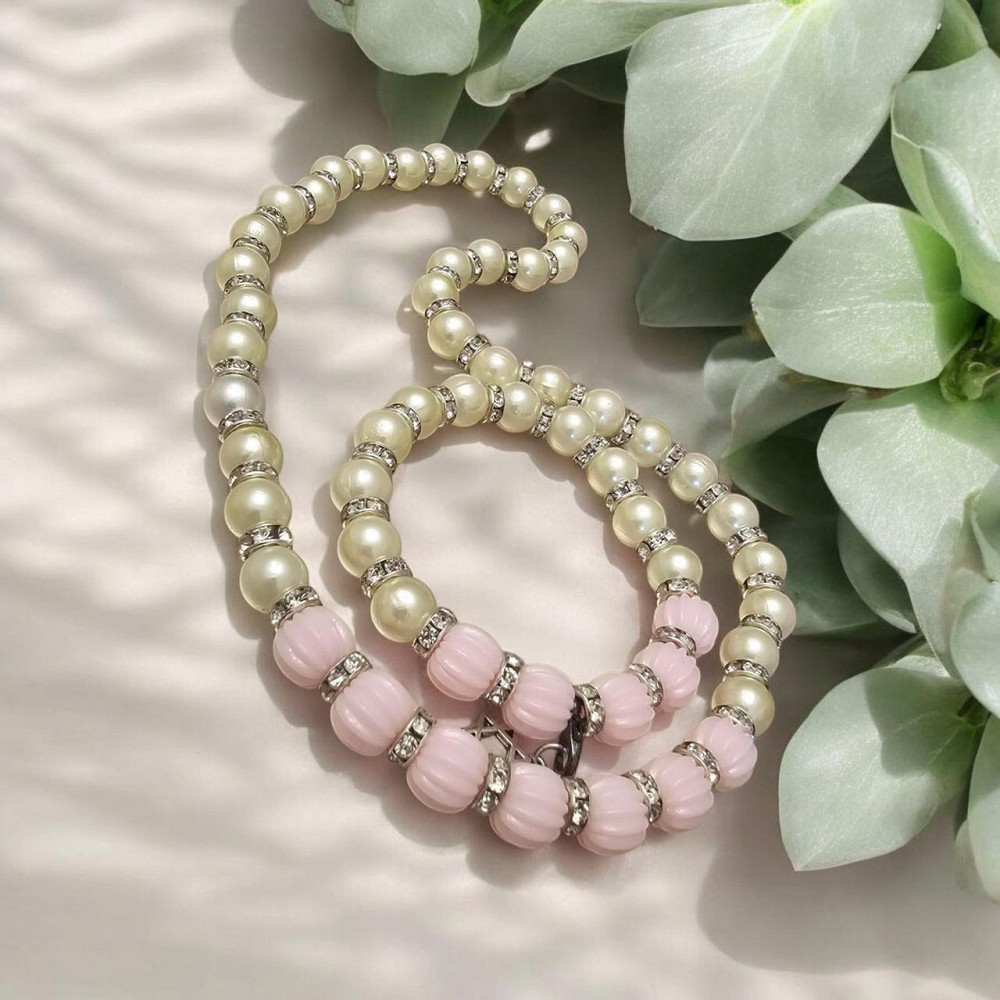 Намисто буси  Елегантність перлів та сапфіру ожерелье PaGo Одеса - фото 1