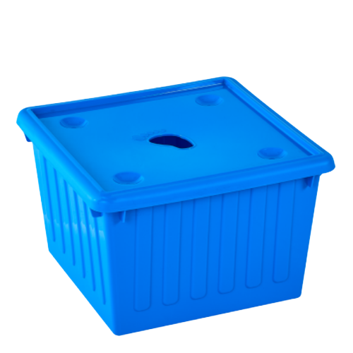 Ємність 25л для зберігання речей з кришкою блакитний Алеана Житомир - фото 1