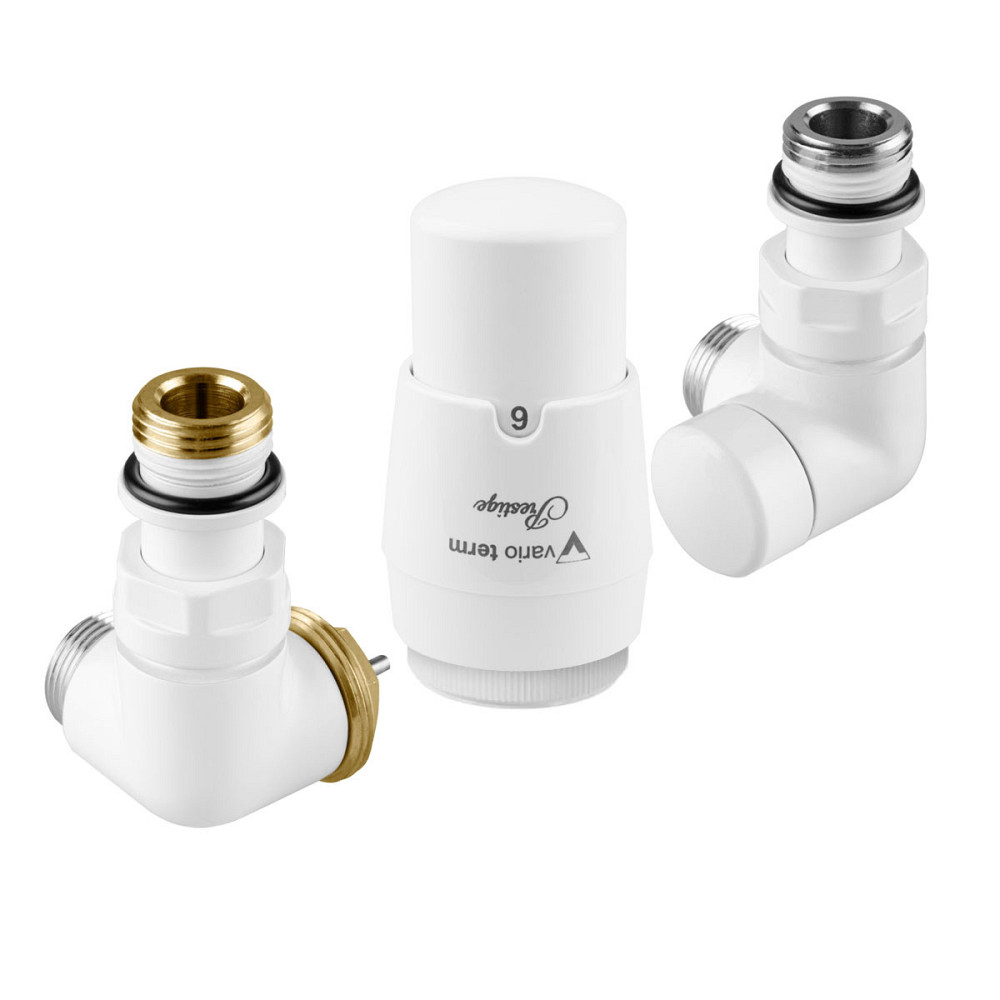 Комплект вентилей термостатический Vario Term VISION 3-х осевой, левый, белый Киев - изображение 1