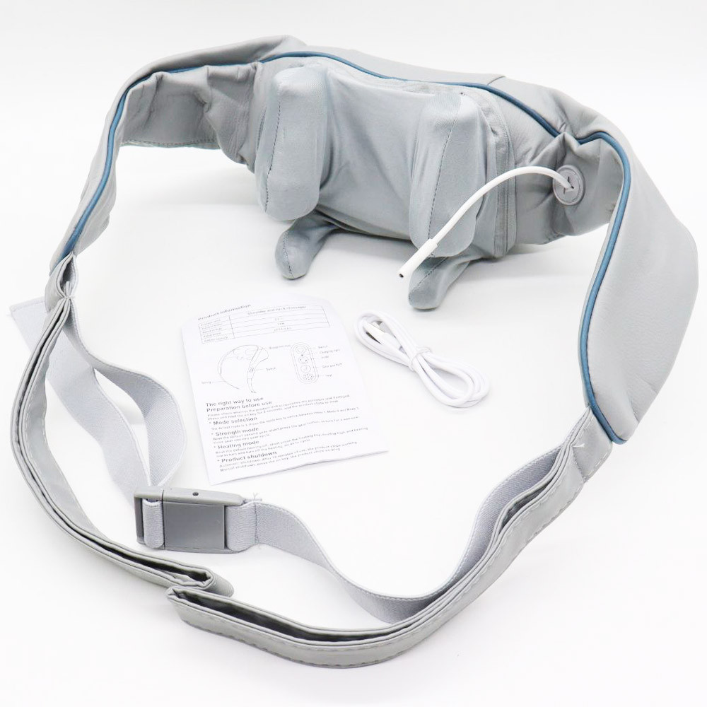 Ударный массажер для шеи с подогревом, от USB, XL-653 / Электрический массажер для спины / Электромассажер Киев - изображение 10