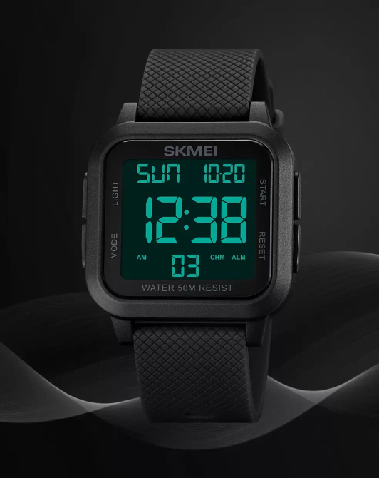 Чоловічий наручний годинник Skmei 1894 (Чорний з чорним циферблатом) Вінниця - фото 8