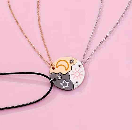 Набор подвесок для троих день ночь звезда раздельный кулон 3 шт Киев