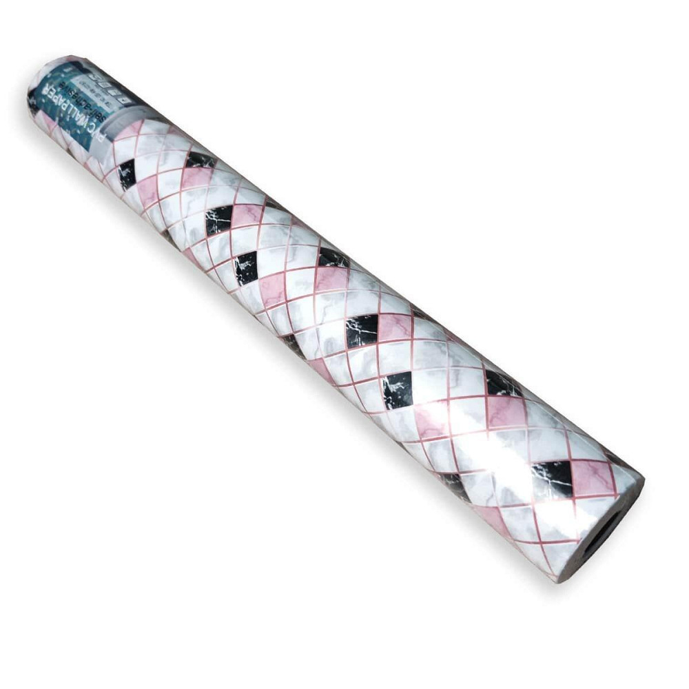 Самоклеющаяся пленка 0,45х10м х 0,07мм Розовая мозаика SW-00001233 Днепр - изображение 5