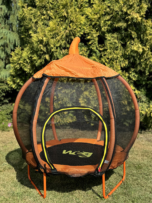 Батут дитячий із захисною сіткою WCG Pumpkin (W-1008T) для дітей Київ - фото 3