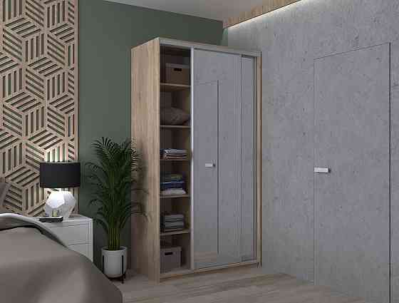 Шкаф-купе двухдверный Doros Сити Лайт 120х45х225 см Дуб сонома/2 Зеркала (DRS-011085) Днепр