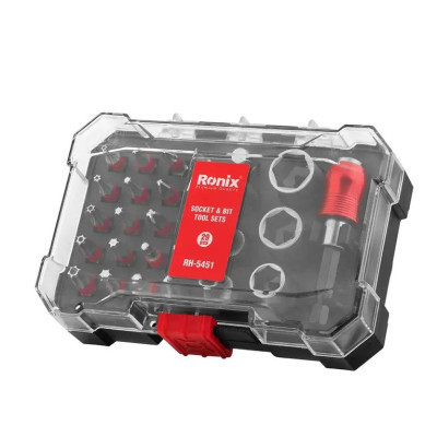 Набор инструментов Ronix головок и бит, 28 шт. (RH-5451) Винница - изображение 1