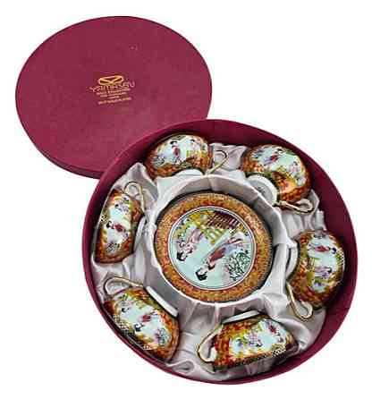 Сервиз для кофе 6 персон из фарфора Девушки Киев