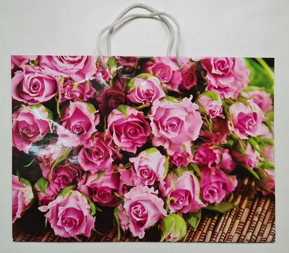 Паперовий великий горизонтальний пакет 36/22/10 (артBG-029) (12 шт.) Харків - фото 2