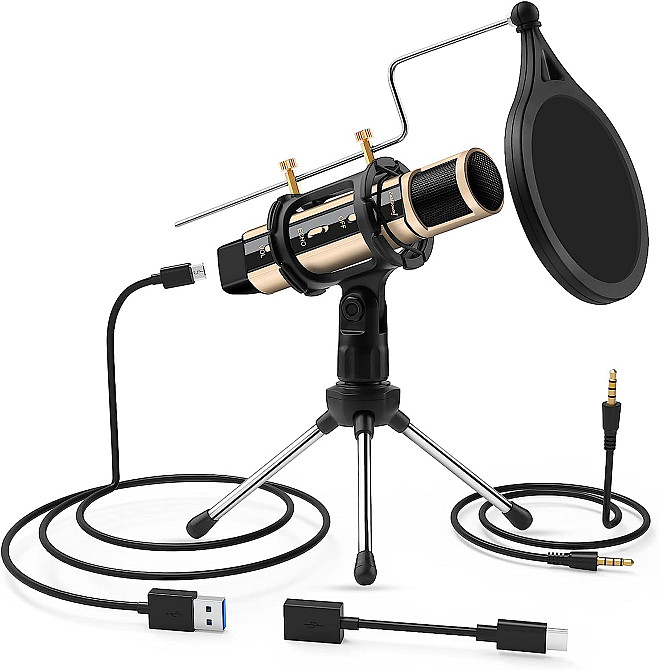 Конденсаторний USB-мікрофон ZealSound K08-U Луцк - изображение 1