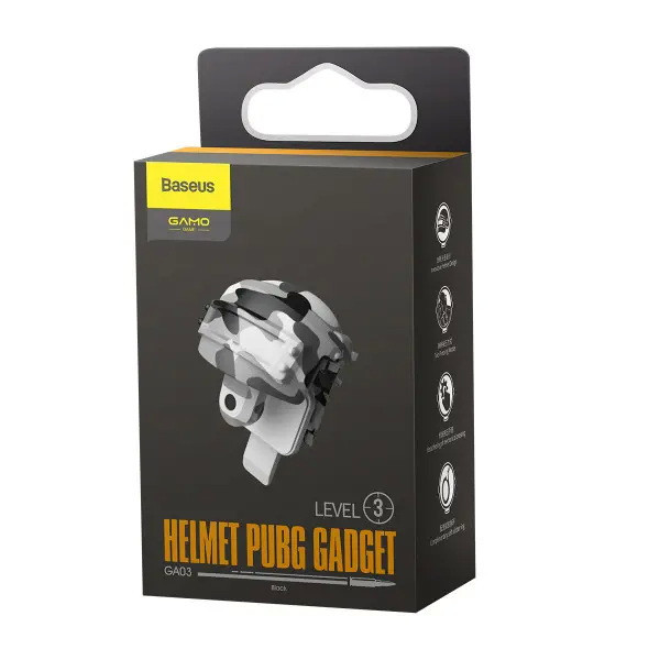 Игровой контроллер (джойстик, геймпад, триггер) Baseus Level 3 Helmet PUBG Gadget GA03 GMGA03-A02 (Camouflage Серый) Николаев - изображение 10