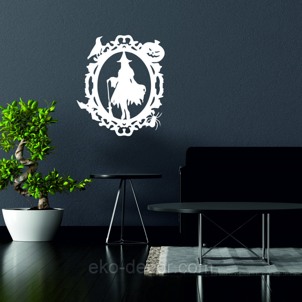 Декоративное настенное Панно «Ведьма», Декор на стену 70*60 см, Белый Киев - изображение 7