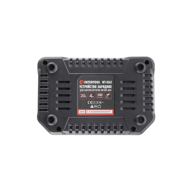 Зарядний блок INTERTOOL WT-0345, для акумуляторів Li-ion 20 В, 4,0 А - з однією станцією Львів - фото 3