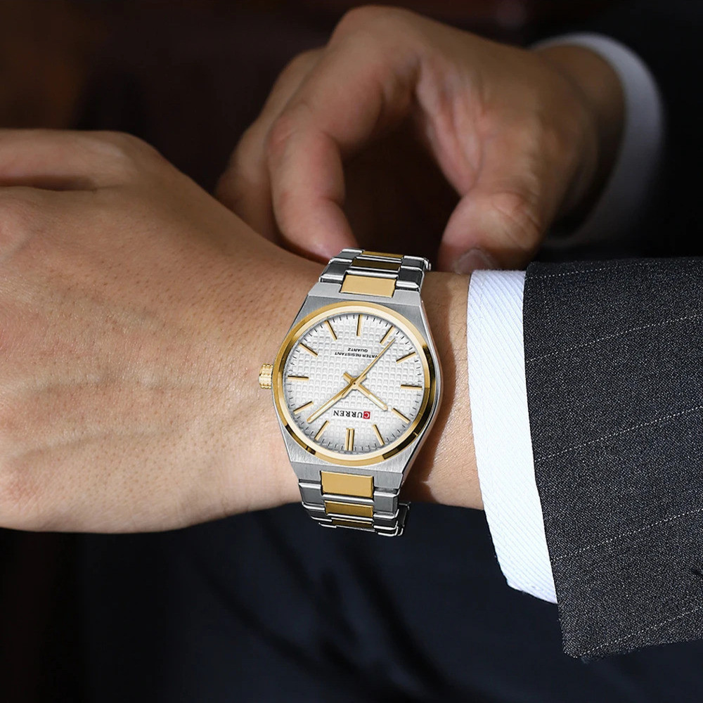 Curren 8439 Silver-Gold-White SBR Київ - фото 3