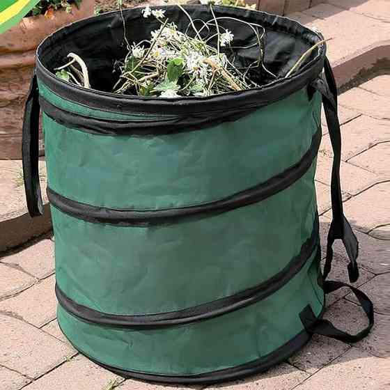 Мешок-сумка садовый для мусора тканевый многоразовый с ручкаками складываемый, для сада и огорода объёмом 86 л Каменец-Подольский