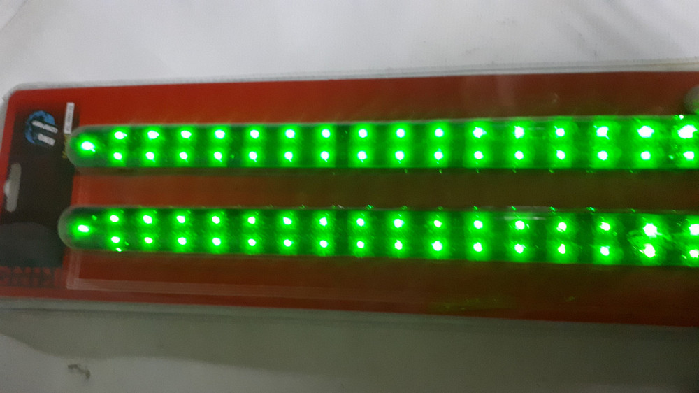 Подсветка гибкая 3992-32 G 33LEDх32см зелёная (пара) Винница - изображение 1