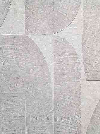 Шпалери вінілові на флізеліні AS creation Metropolitan stories By Time 0,53х10 модерн листя фігури смужки сірі білі Київ