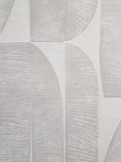 Шпалери вінілові на флізеліні AS creation Metropolitan stories By Time 0,53х10 модерн листя фігури смужки сірі білі Київ - фото 2